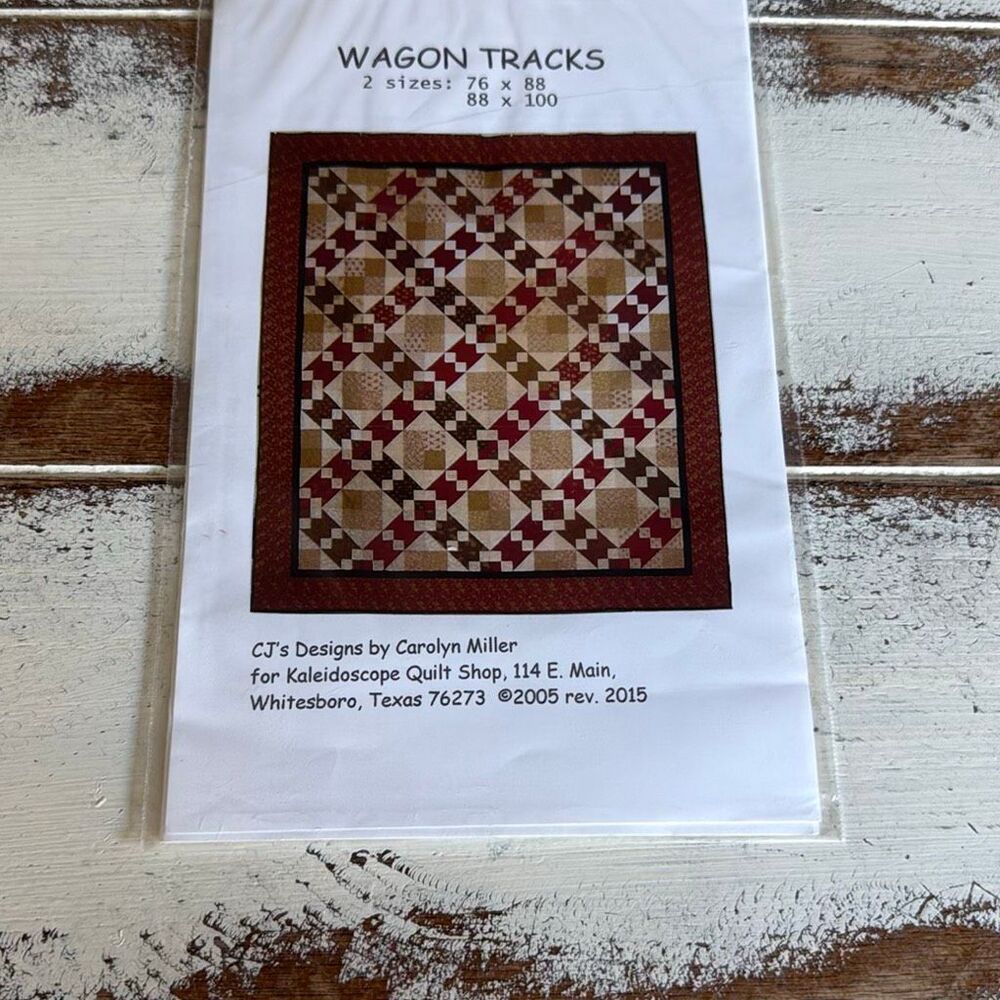 Pattern wagon tracks quilt